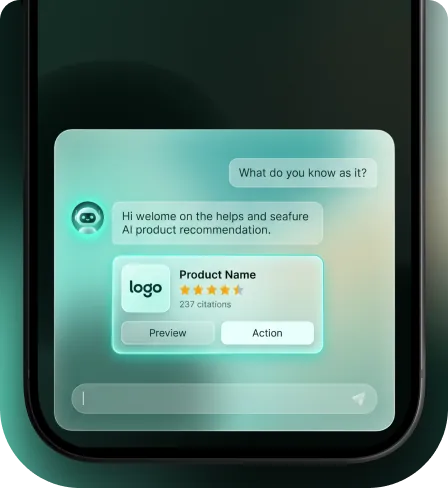 AI product recommendation