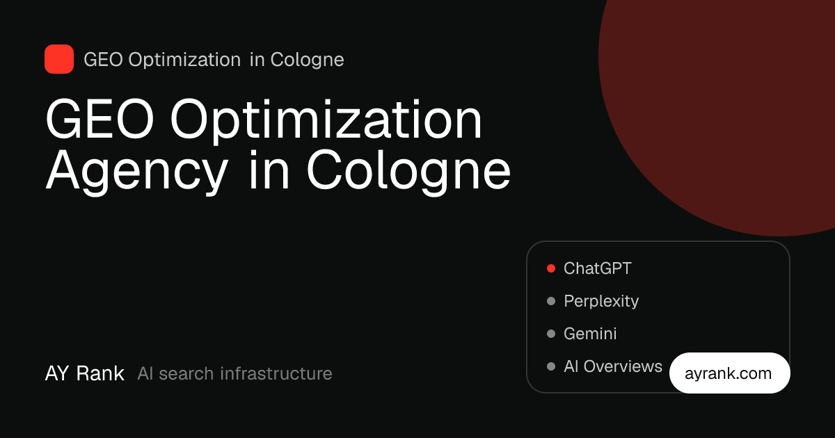 GEO Optimization in Cologne