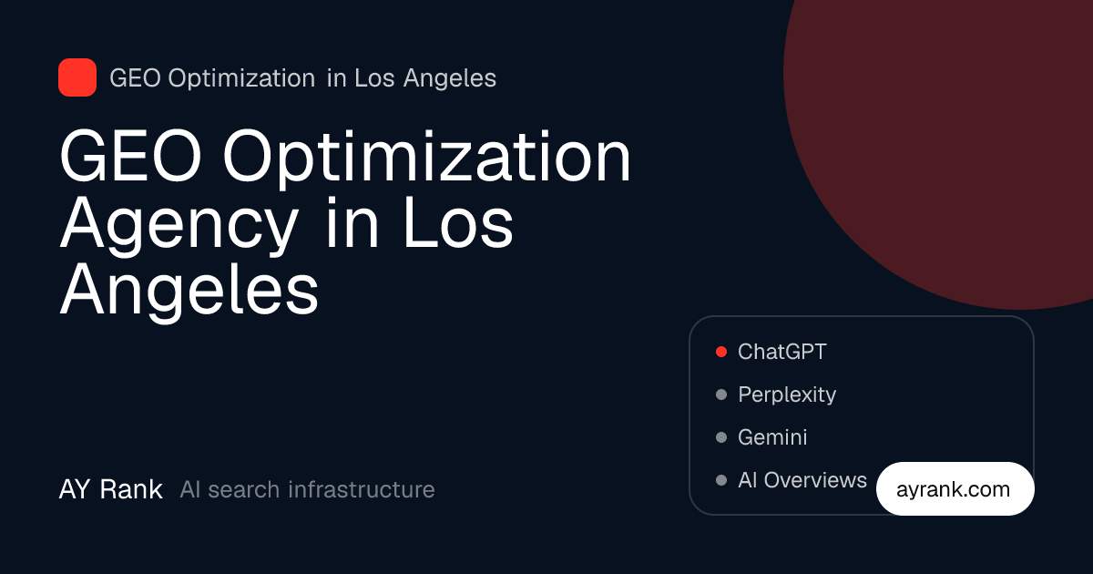 GEO Optimization in Los Angeles