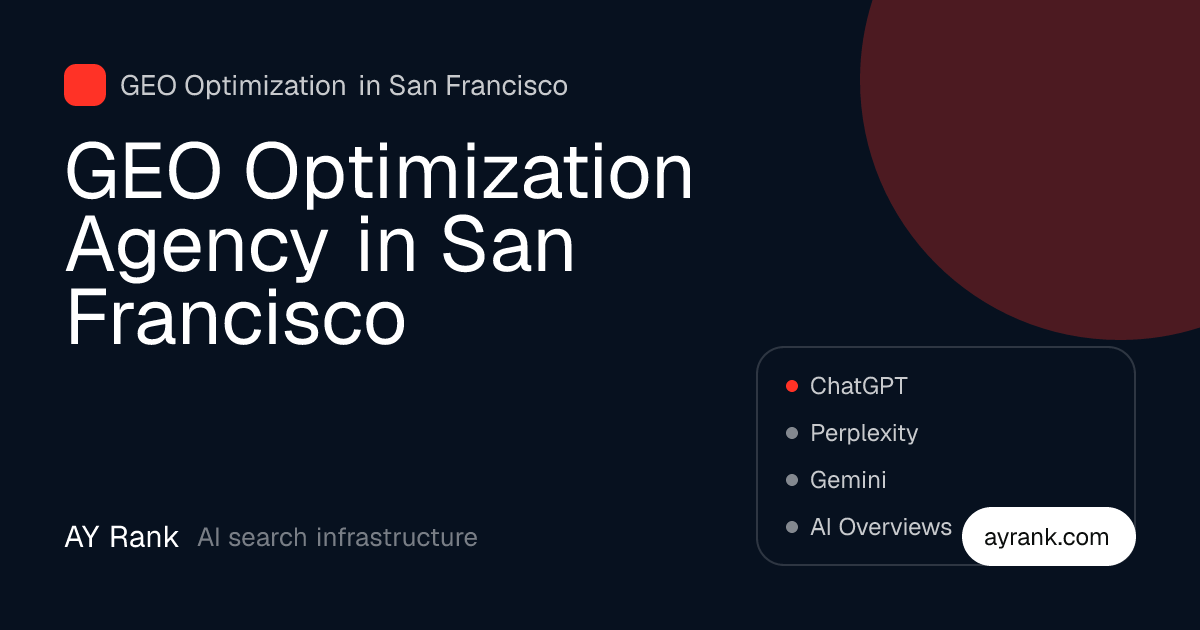 GEO Optimization in San Francisco