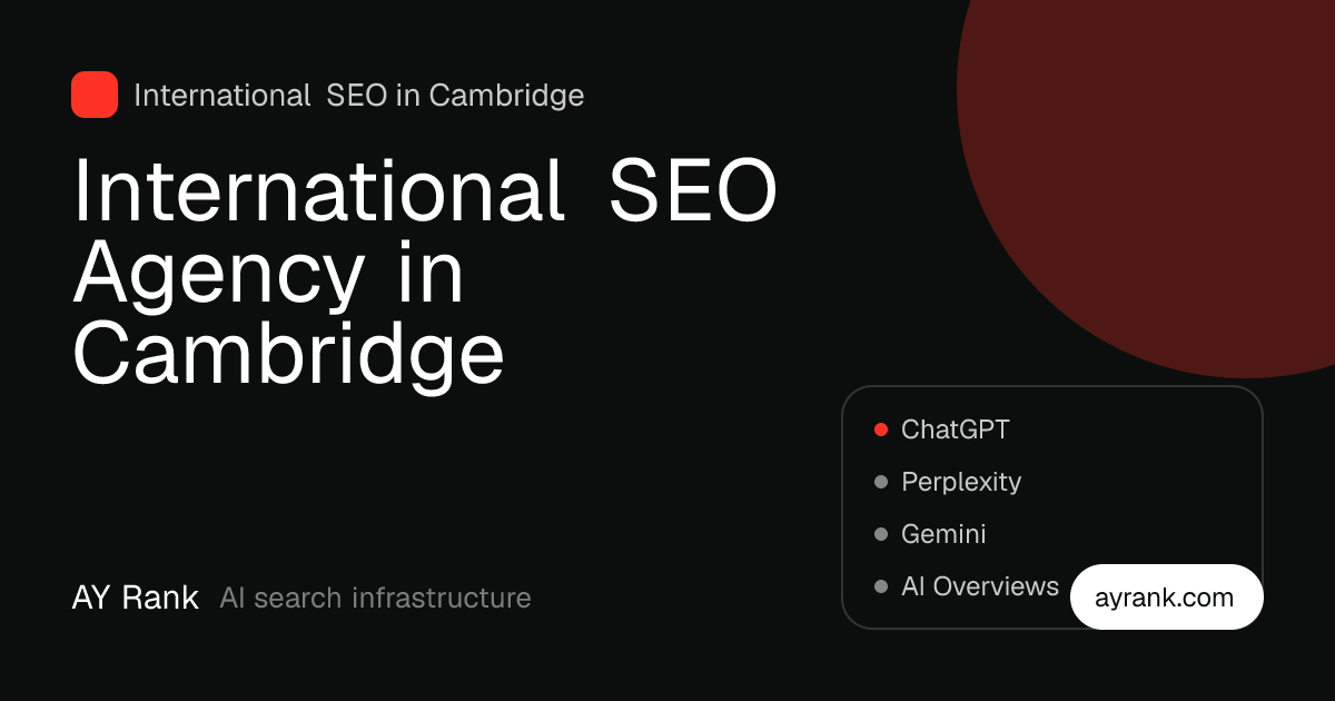 International SEO in Cambridge